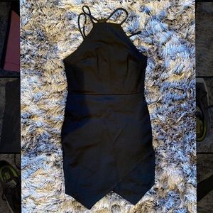 Black mini bodycon dress